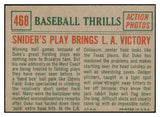 1959 Topps Baseball #468 Duke Snider IA Dodgers EX-MT 514859