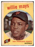 1959 Topps Baseball #050 Willie Mays Giants Poor 514879