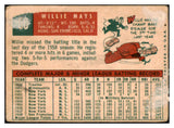 1959 Topps Baseball #050 Willie Mays Giants Poor 514879