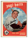 1959 Topps Baseball #180 Yogi Berra Yankees VG-EX 514880