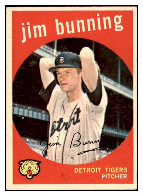 1959 Topps Baseball #149 Jim Bunning Tigers EX-MT 514881