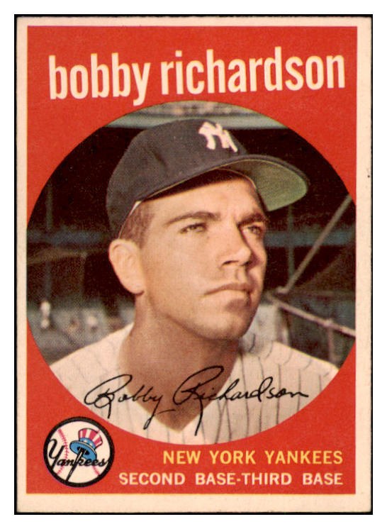 1959 Topps Baseball #076 Bobby Richardson Yankees EX-MT 514883