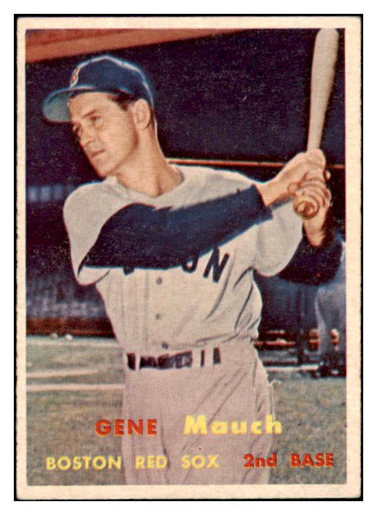 1957 Topps Baseball #342 Gene Mauch Red Sox EX-MT 514905