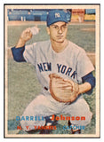 1957 Topps Baseball #306 Darrell Johnson Yankees EX-MT 514908