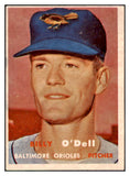 1957 Topps Baseball #316 Billy O'Dell Orioles EX-MT 514910