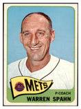 1965 Topps Baseball #205 Warren Spahn Mets EX 514916