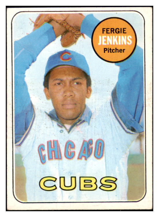 1969 Topps Baseball #640 Fergie Jenkins Cubs EX 514917