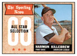 1968 Topps Baseball #361 Harmon Killebrew A.S. Twins NR-MT 514922