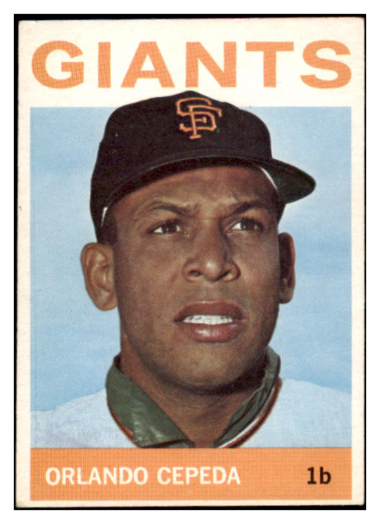 1964 Topps Baseball #390 Orlando Cepeda Giants EX 514933