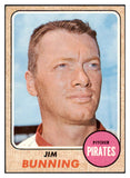 1968 Topps Baseball #215 Jim Bunning Pirates EX-MT 514938