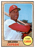 1968 Topps Baseball #200 Orlando Cepeda Cardinals EX 514940