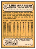 1968 Topps Baseball #310 Luis Aparicio White Sox EX 514942