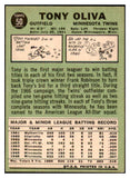 1967 Topps Baseball #050 Tony Oliva Twins EX 514947