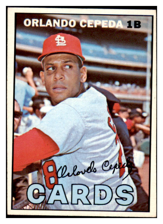 1967 Topps Baseball #020 Orlando Cepeda Cardinals EX 514948