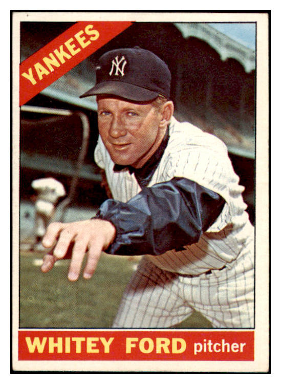 1966 Topps Baseball #160 Whitey Ford Yankees EX 514955