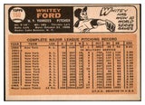 1966 Topps Baseball #160 Whitey Ford Yankees EX 514955