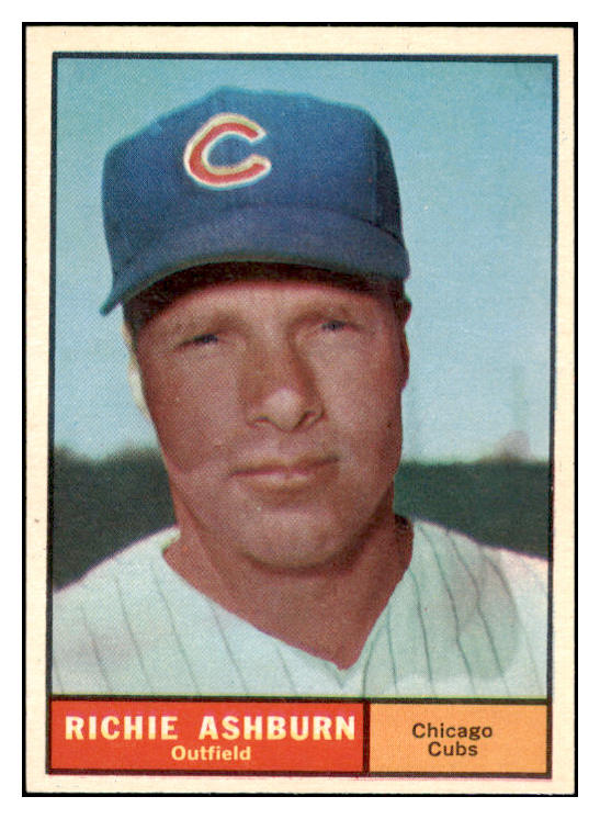 1961 Topps Baseball #088 Richie Ashburn Cubs NR-MT 514964