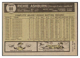 1961 Topps Baseball #088 Richie Ashburn Cubs NR-MT 514964