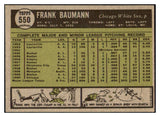 1961 Topps Baseball #550 Frank Baumann White Sox EX-MT 514973