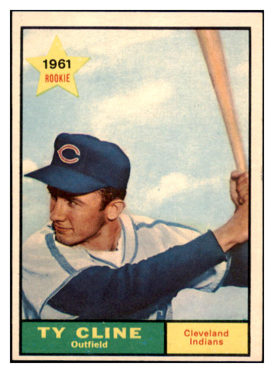 1961 Topps Baseball #421 Ty Cline Indians EX-MT 514974