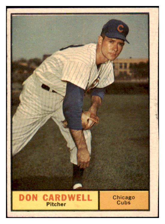 1961 Topps Baseball #564 Don Cardwell Cubs EX-MT 514976