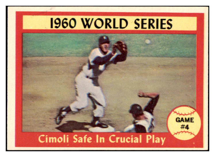 1961 Topps Baseball #309 World Series Game 4 Cimoli EX-MT 514984