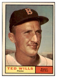 1961 Topps Baseball #548 Ted Wills Red Sox EX-MT 514996