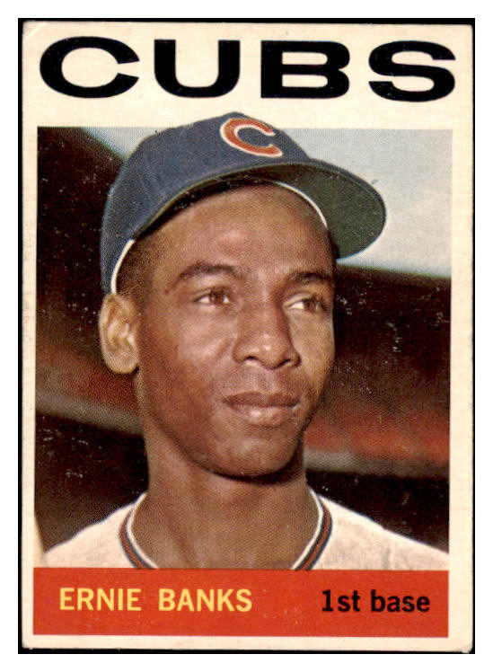 1964 Topps Baseball #055 Ernie Banks Cubs VG-EX 515002