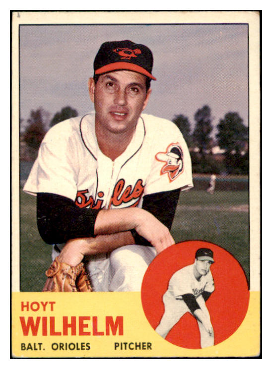 1963 Topps Baseball #108 Hoyt Wilhelm Orioles VG-EX 515005