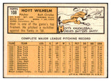 1963 Topps Baseball #108 Hoyt Wilhelm Orioles VG-EX 515005