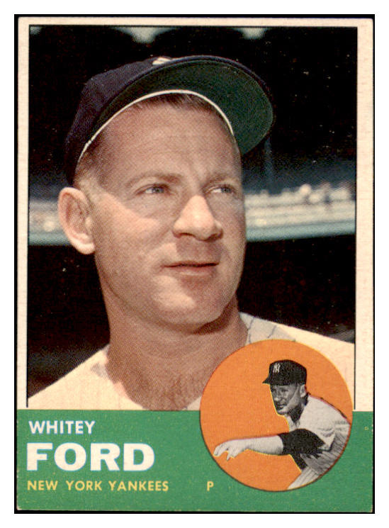 1963 Topps Baseball #446 Whitey Ford Yankees EX-MT 515011