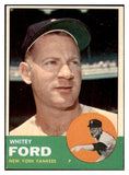 1963 Topps Baseball #446 Whitey Ford Yankees EX-MT 515011