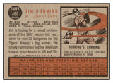 1962 Topps Baseball #460 Jim Bunning Tigers EX-MT 515015