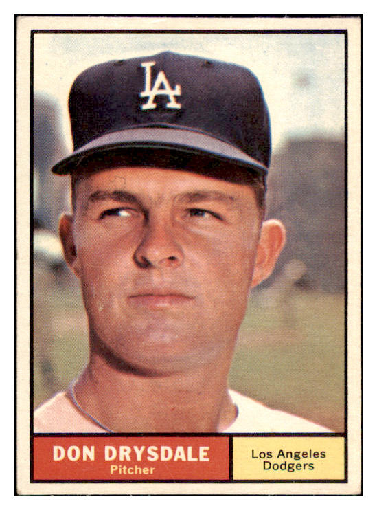 1961 Topps Baseball #260 Don Drysdale Dodgers VG-EX 515018