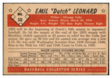 1953 Bowman Black & White Baseball #050 Dutch Leonard Cubs VG-EX 515034