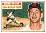 1956 Topps Baseball #140 Herb Score Indians EX-MT Gray 515068