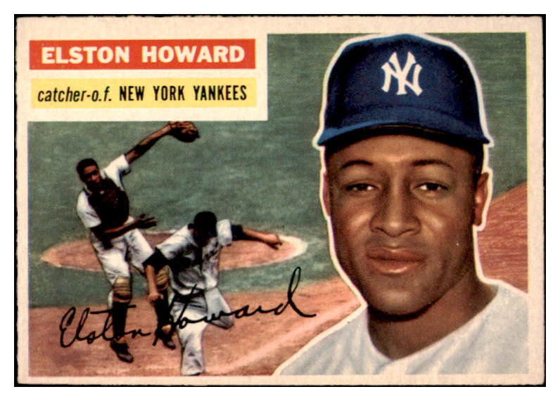 1956 Topps Baseball #208 Elston Howard Yankees EX-MT 515081