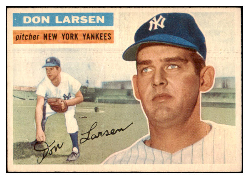 1956 Topps Baseball #332 Don Larsen Yankees EX-MT 515088