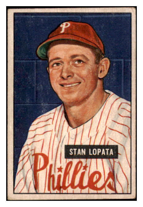 1951 Bowman Baseball #076 Stan Lopata Phillies VG-EX 515093