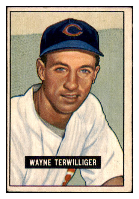 1951 Bowman Baseball #175 Wayne Terwilliger Cubs VG-EX 515094