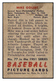 1951 Bowman Baseball #077 Mike Goliat Phillies EX 515097