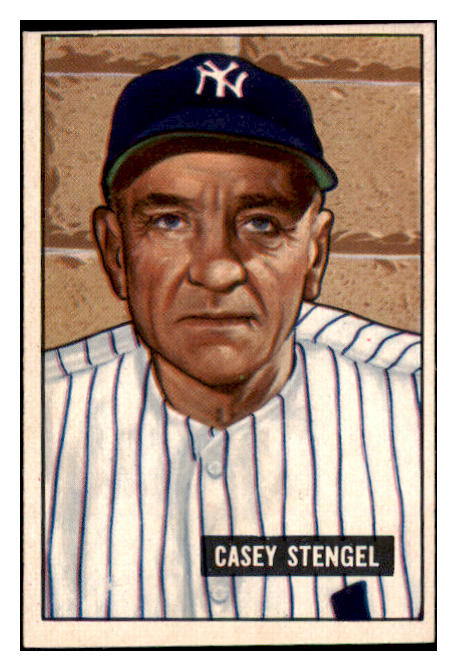 1951 Bowman Baseball #181 Casey Stengel Yankees EX 515102