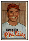 1951 Bowman Baseball #112 Willie Jones Phillies EX 515119