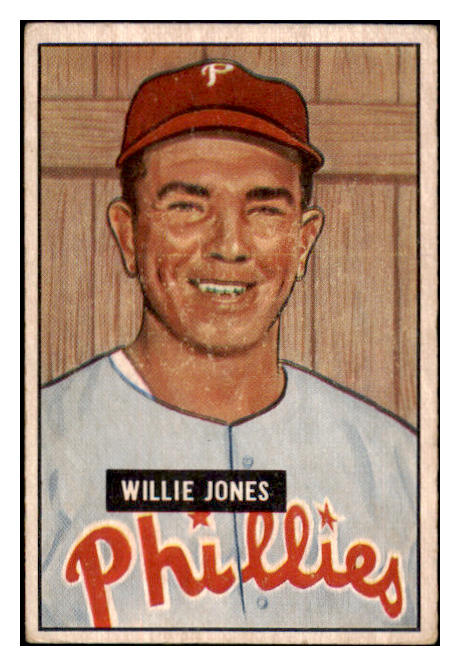 1951 Bowman Baseball #112 Willie Jones Phillies VG-EX 515121