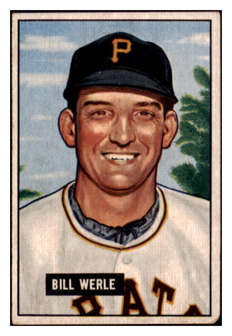 1951 Bowman Baseball #064 Bill Werle Pirates VG-EX 515124