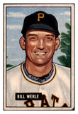 1951 Bowman Baseball #064 Bill Werle Pirates VG-EX 515124