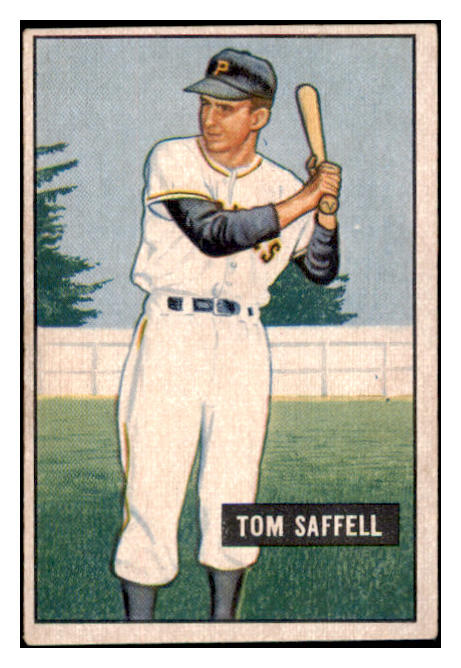 1951 Bowman Baseball #130 Tom Saffell Pirates VG-EX 515125