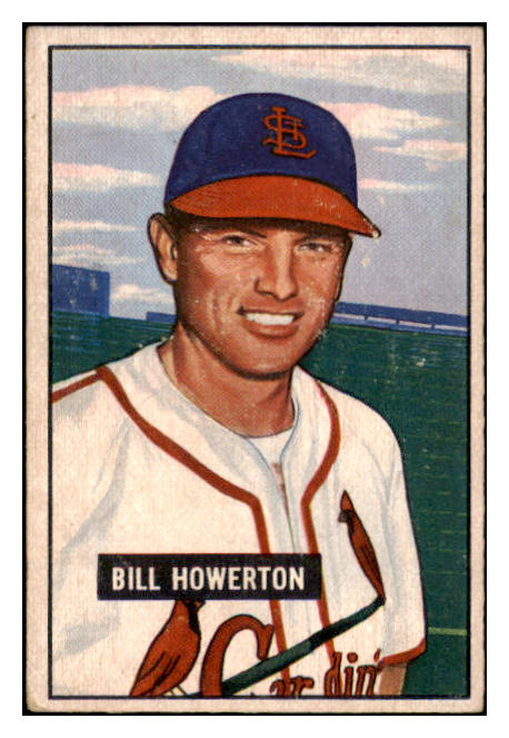 1951 Bowman Baseball #229 Bill Howerton Pirates VG-EX 515126