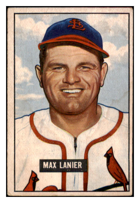 1951 Bowman Baseball #230 Max Lanier Cardinals VG-EX 515127