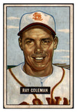 1951 Bowman Baseball #136 Ray Coleman Browns VG-EX 515135